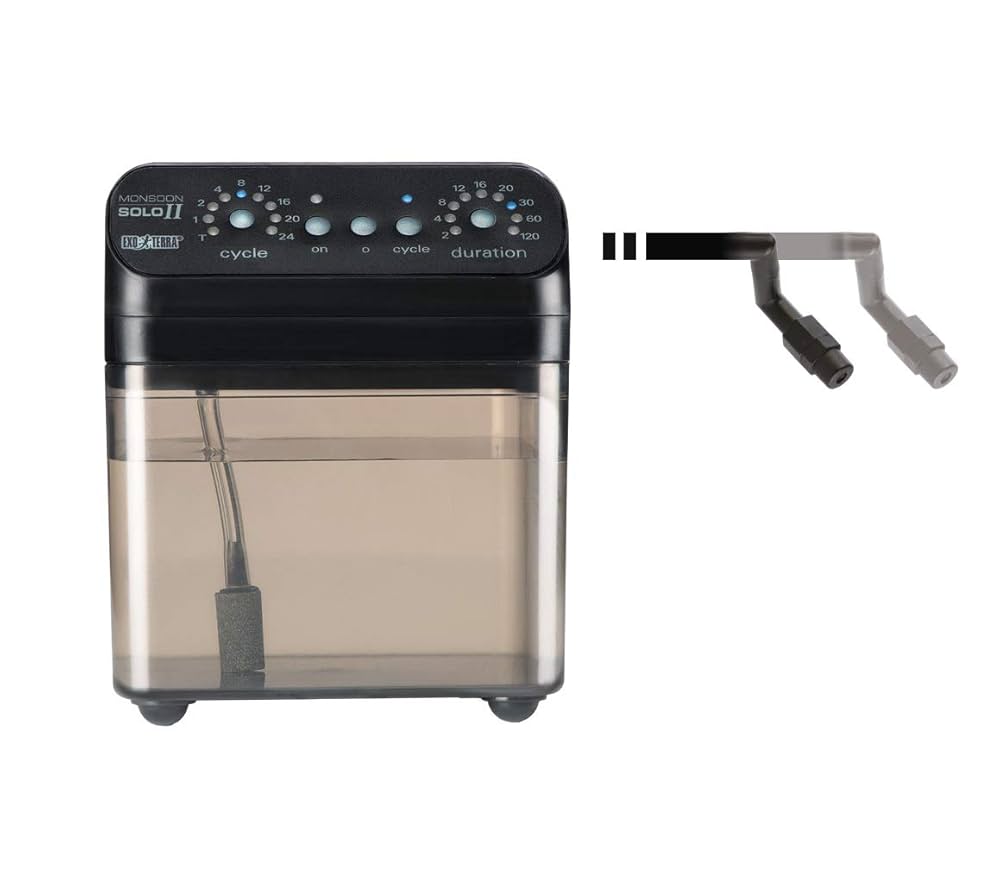 EXO TERRA MONSOON SOLO 2個セット Exo Terra Solo 2 System Zraszania, Czarny, 1,5 L : Amazon.pl